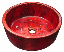 Gabriela - Rot Handgeformte Waschbecken