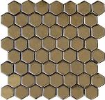 Honey - Mosaik in der Form eines Waben