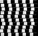 Illusion - Schwarz-Weiß-Mosaik